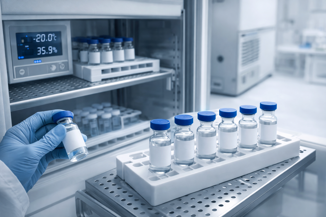 Laboratory storage and handling of research peptides