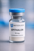 Epithalon peptide lyophilised powder research vial