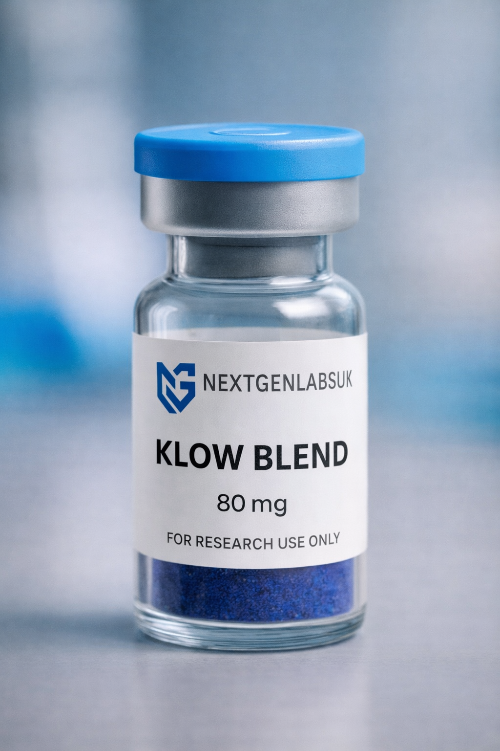 klow peptide blend lyophilised powder research vial
