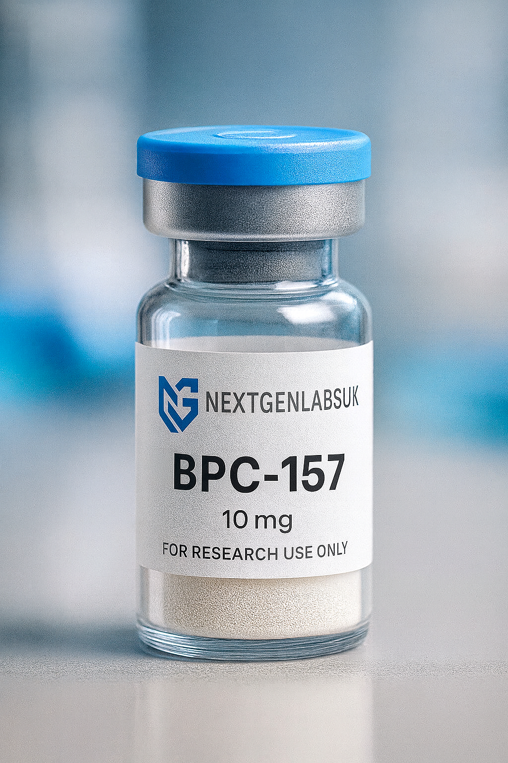 BPC-157 peptide 10mg research grade lyophilised powder vial